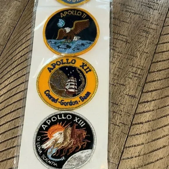 Kennedy Spaceport 🚀 🌎 USA 🇺🇸 Apollo Mission Patches NASA Made in USA 🇺🇸 RARE 80s